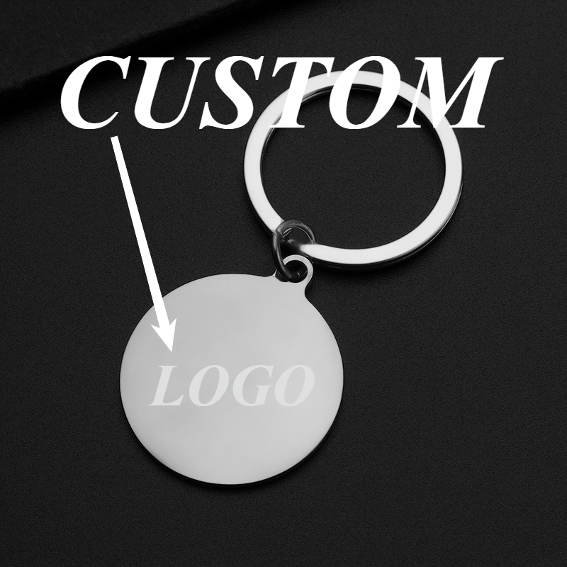 Initial Ring Custom - 1pc Custom Keychain Personalized Stainless Steel