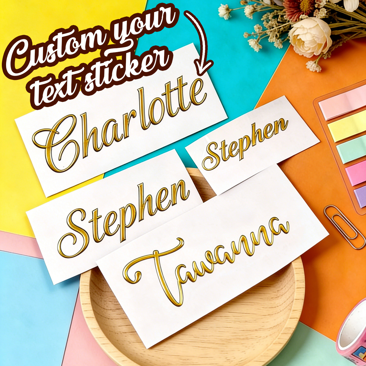 Personalised Candle Label - Custom Name Stickers,Wedding Stickers,Personalized Water Bottle