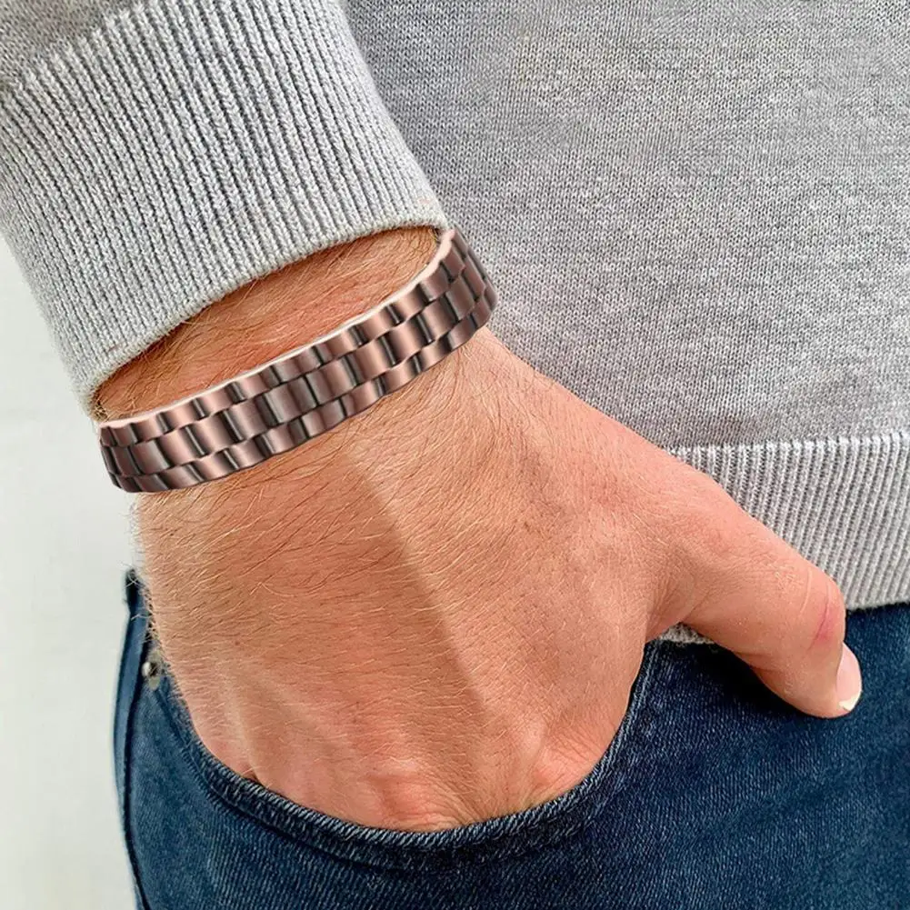 Magnetic Copper Prostate Wrist - Coordinates Bracelet 评论和价格