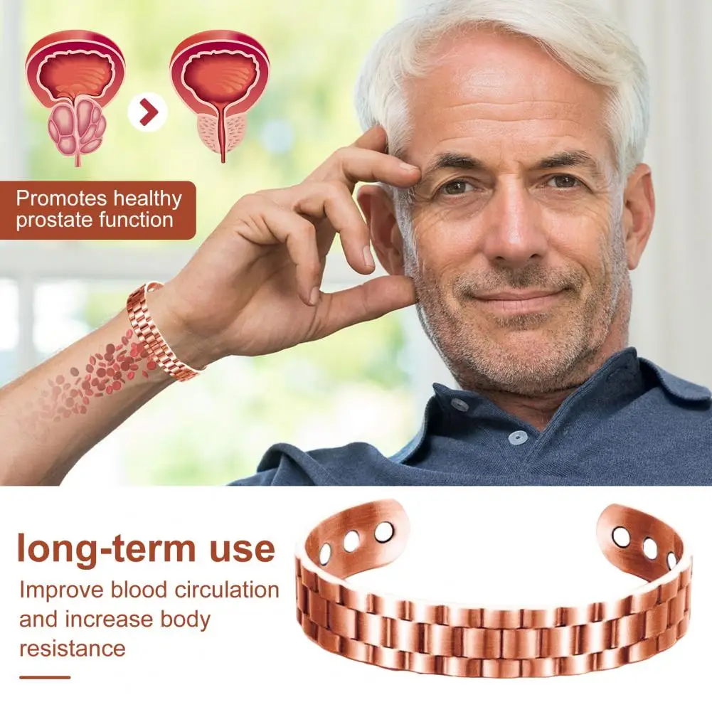 Magnetic Copper Prostate Wrist - Coordinates Bracelet 评论和价格