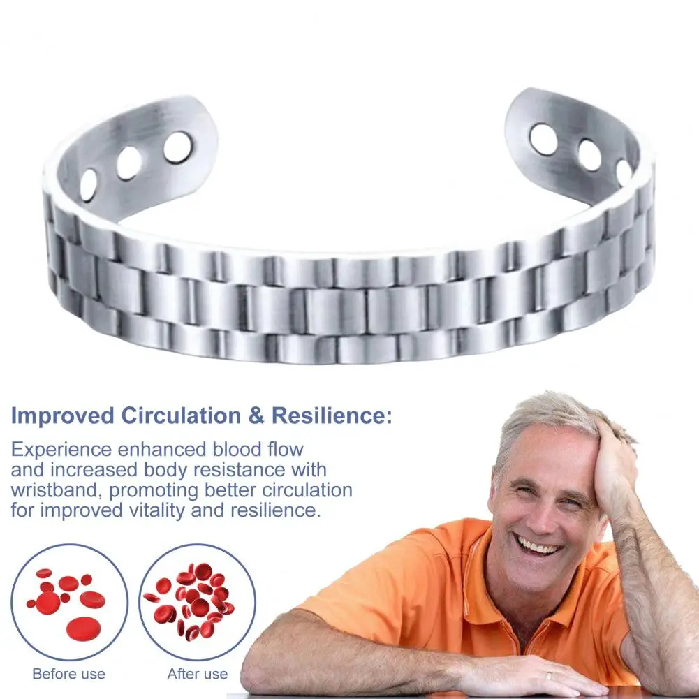 Magnetic Copper Prostate Wrist - Coordinates Bracelet 评论和价格