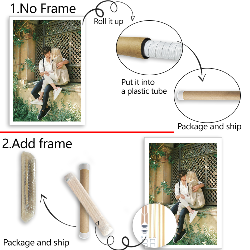1 customized photo canvas, opt - Engraved Wood Frame 评论和价格
