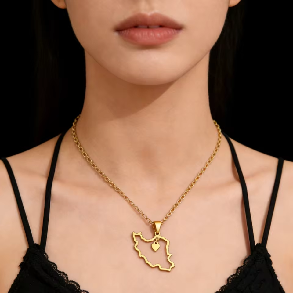 Lucktune Iran Map Pendant Neck - Custom Star Map 评论和价格