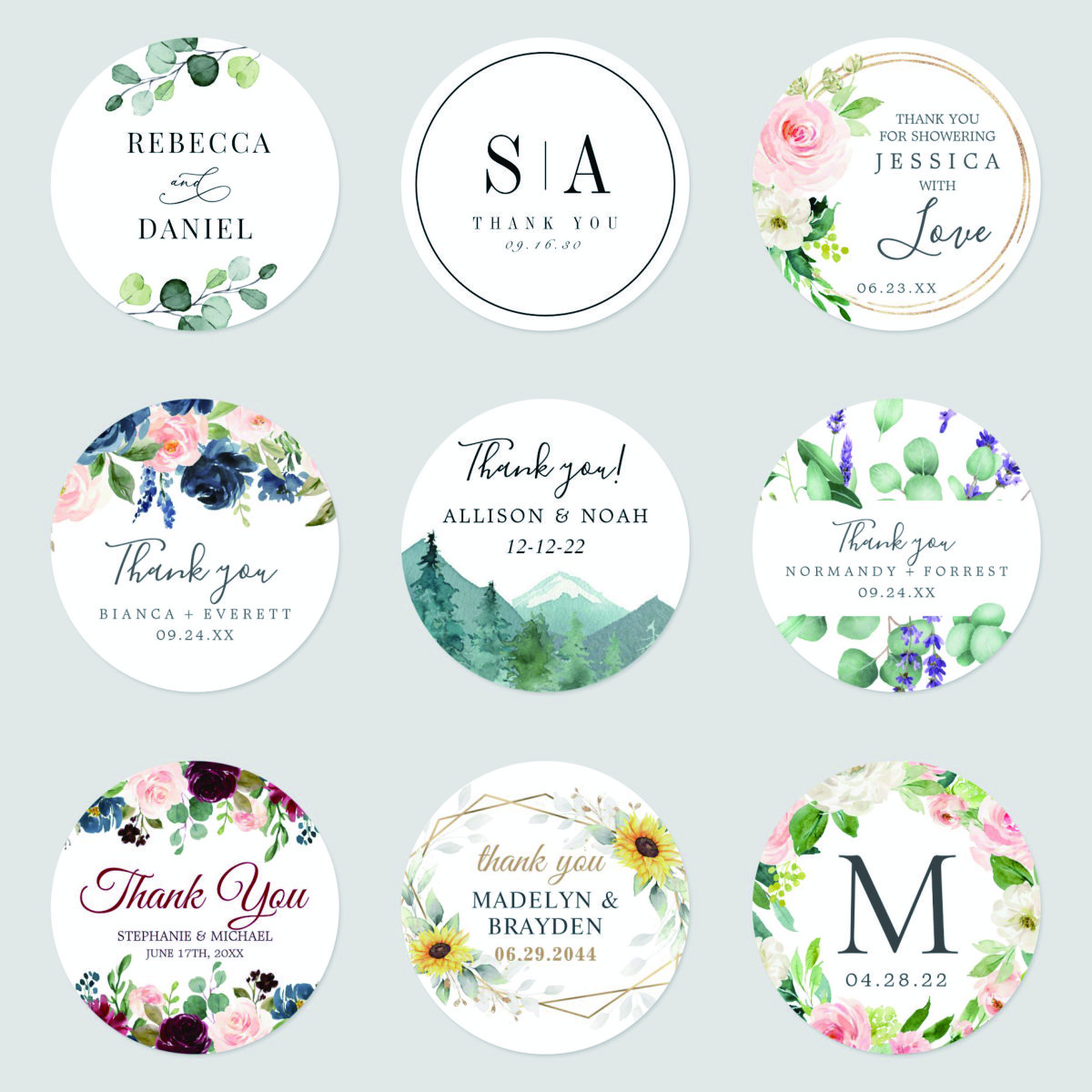 96 Pcs Personalized Round Circ - Personalised Candle Label 评论和价格