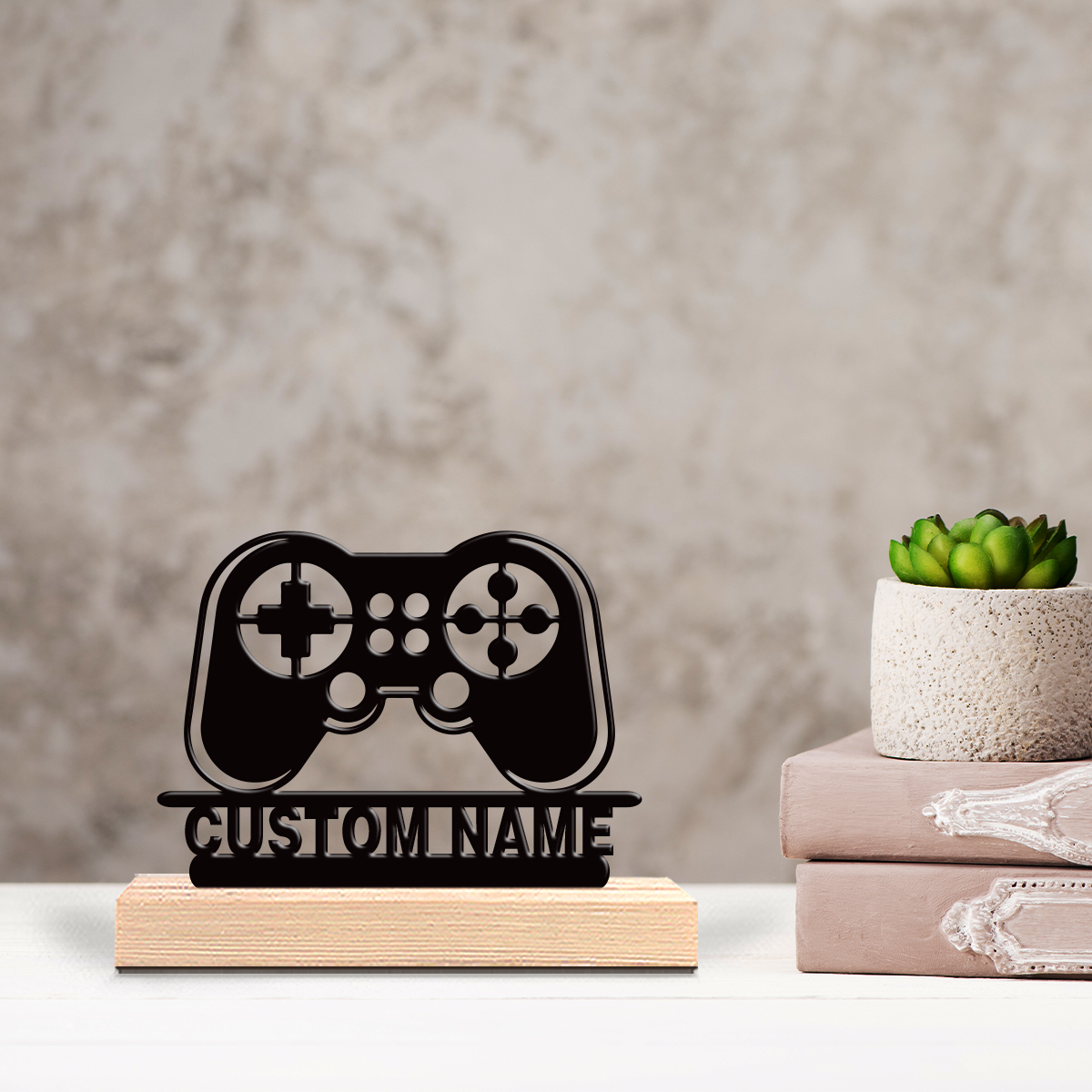 1pc Personalized Custom Game c - Engraved Wood Frame 评论和价格