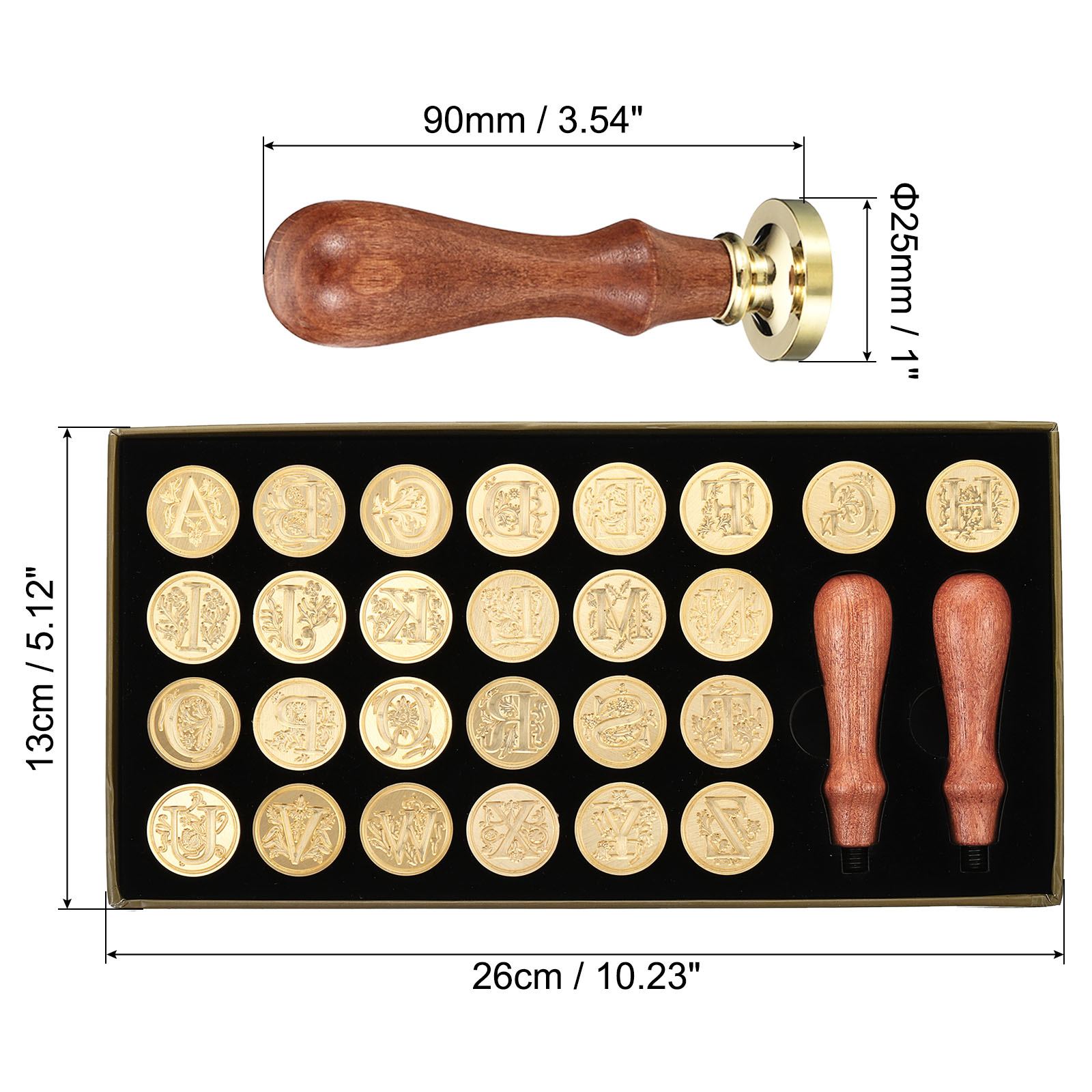 Alphabet Wax Seal Stamp Kit, 2 - Wax Seal Letter Kit 评论和价格