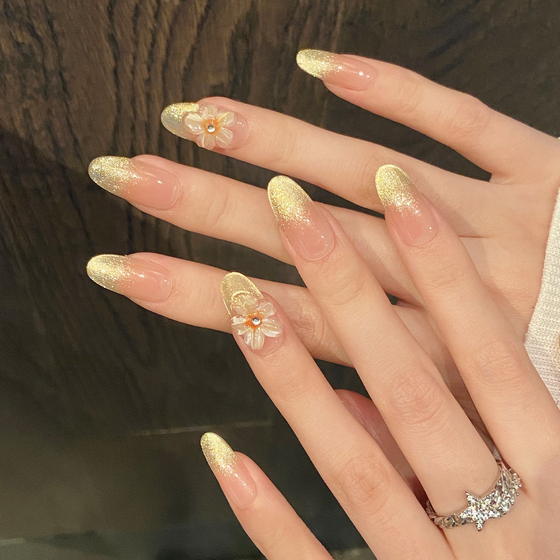 10pcs Handmade Press on Nails  - Pressed Flower Art 评论和价格