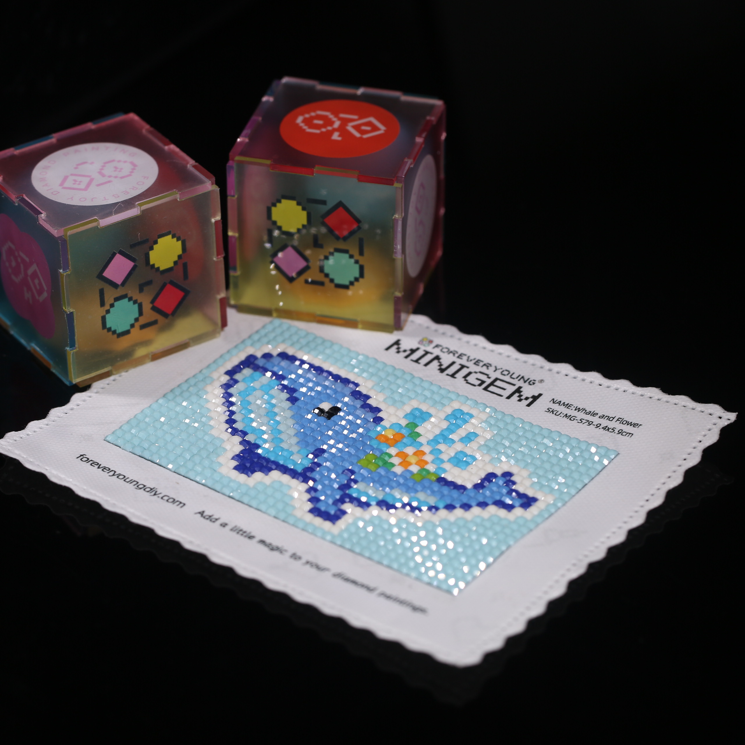 Minigem®: Whale and Flower 9.4 - Photo Mosaic Print 评论和价格