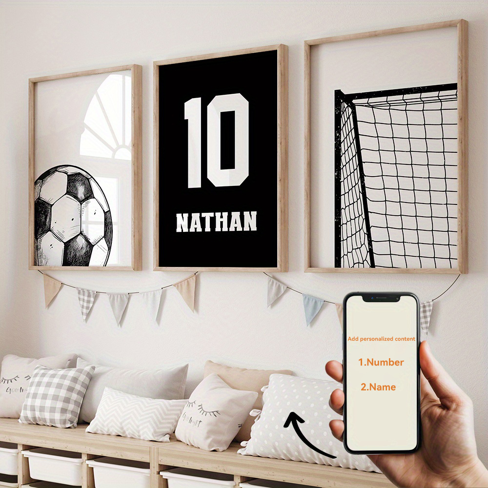 Custom Name and Number Soccer  - Personalized Name Box 评论和价格