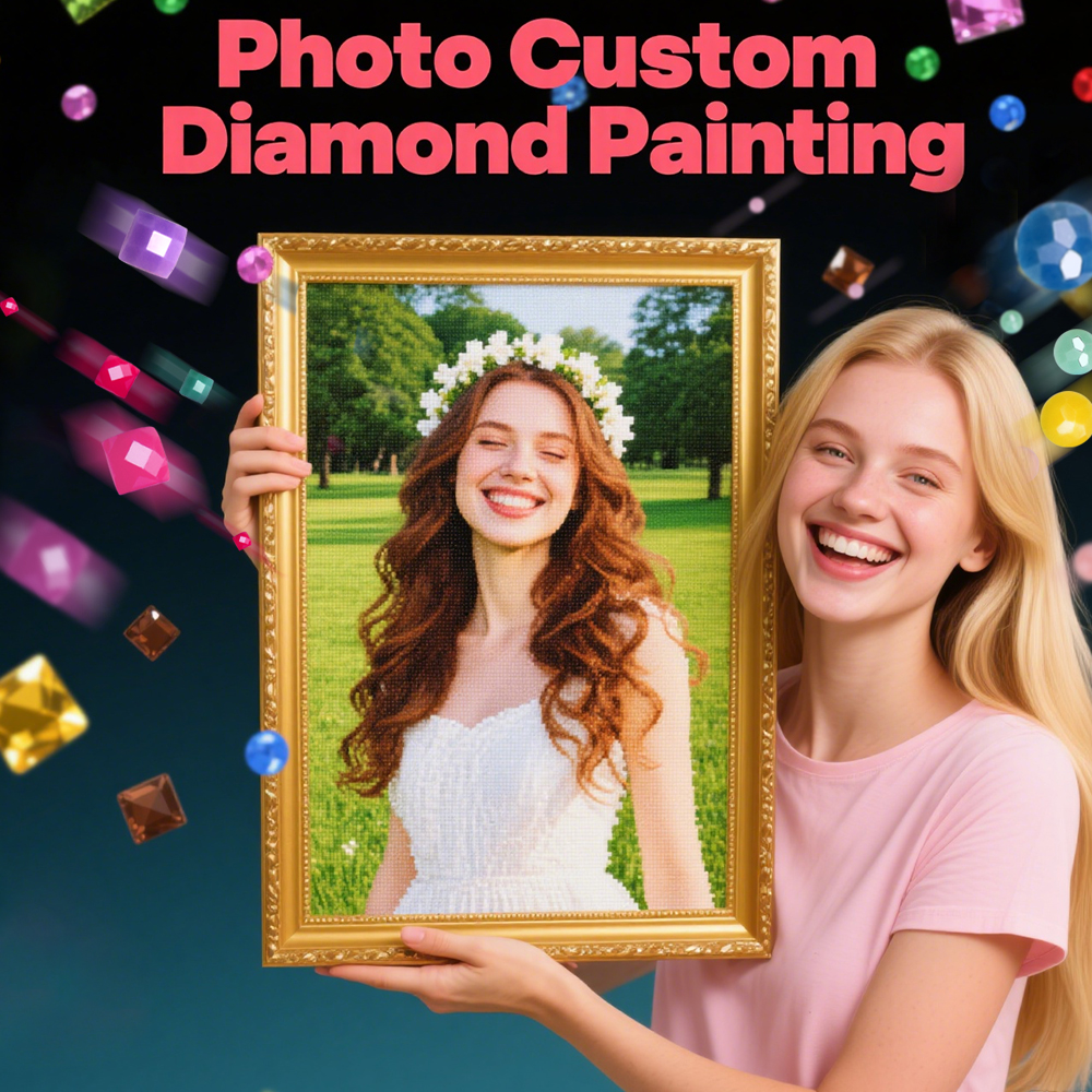 HUACAN Full Kits Diamond Paint - Photo Mosaic Print 评论和价格