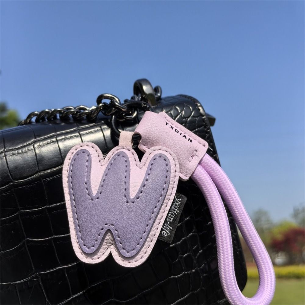 Sweet 26 Letter Keychain PU Le - Monogram Keychain Leather 评论和价格