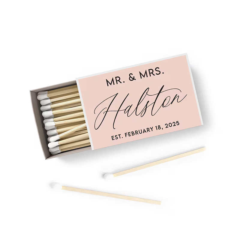 50/100PCS Personalized Matchbo - Personalised Candle Label 评论和价格