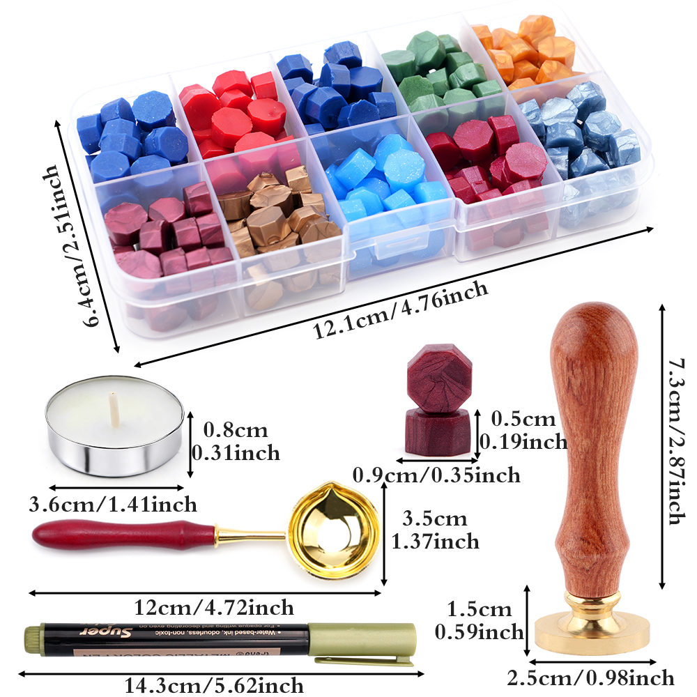 A-Z letter Wax Seal Stamp Kit  - Wax Seal Letter Kit 评论和价格