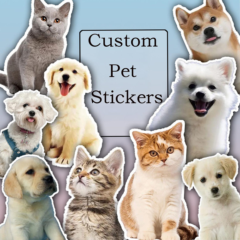 Custom Dog Animal Stickers Fun - Pet Portrait Custom 评论和价格