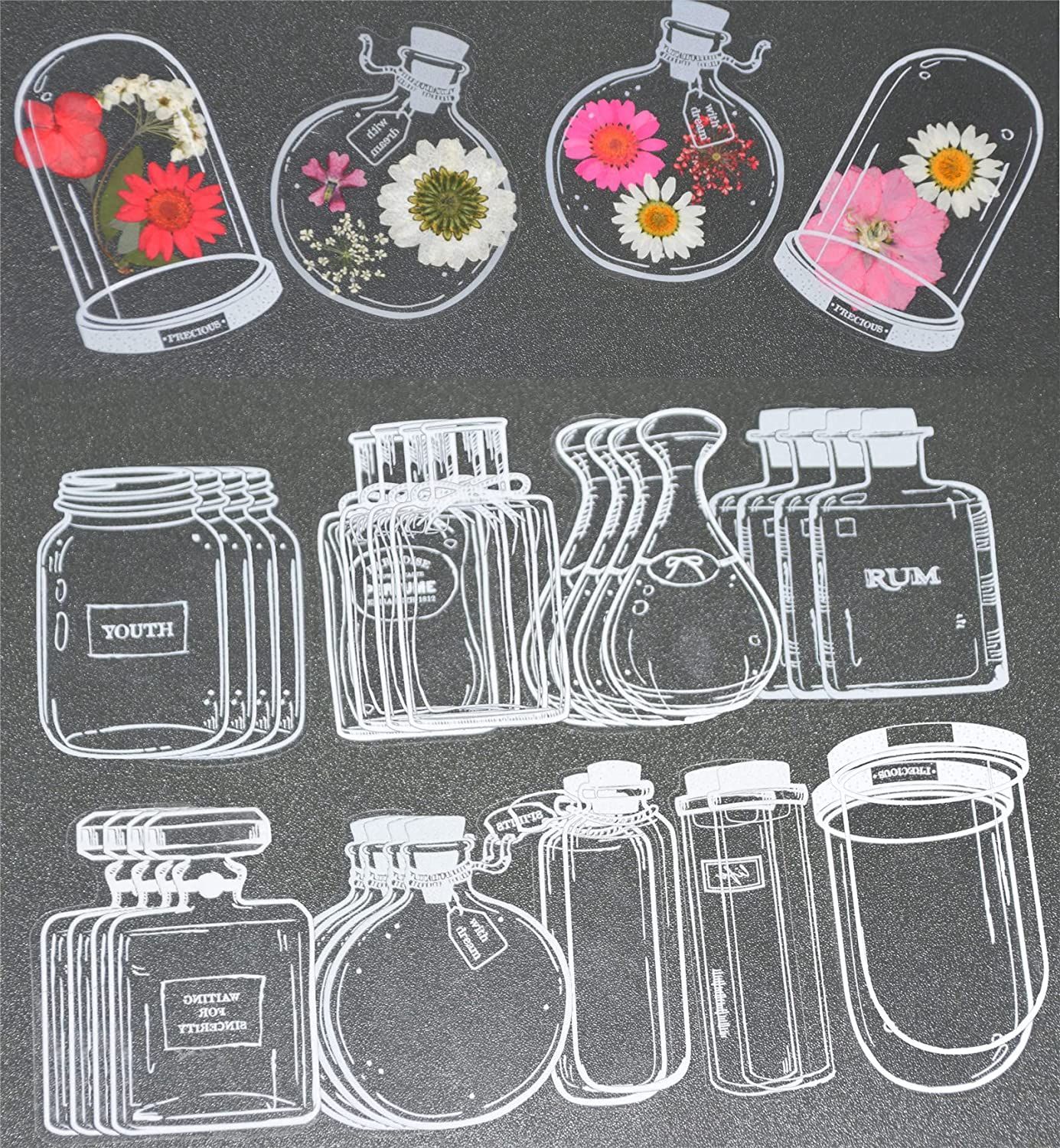 30Pcs Transparent Dried Flower - Dried Flower Bookmark 评论和价格